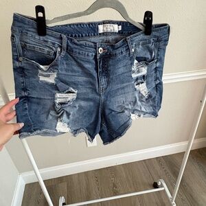 Torrid Size 20 Distressed Blue Denim Jeans